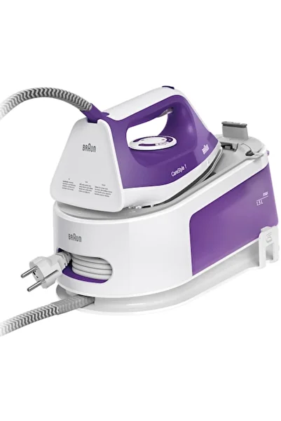 Braun Carestyle 1 IS1014PU Steam Iron Station, 2200W, 6 bar pressure, 120g/min variable steam, 360g/