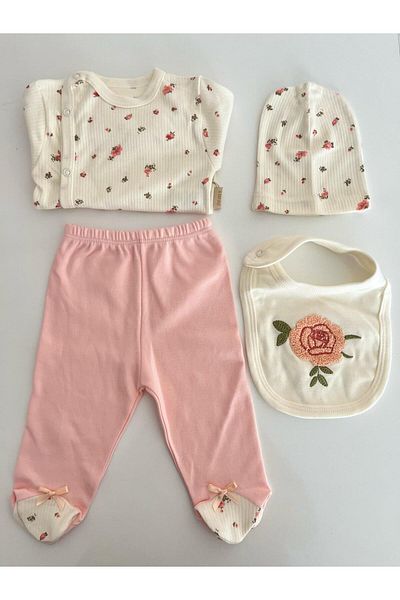 baume clothes Baby Girl Flowers Hospital Release Set