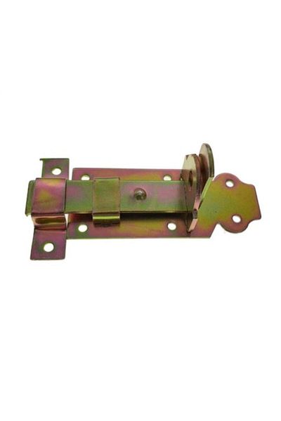 OEM Flat rod latch with locking holes, 100mm, Zinc plated metal