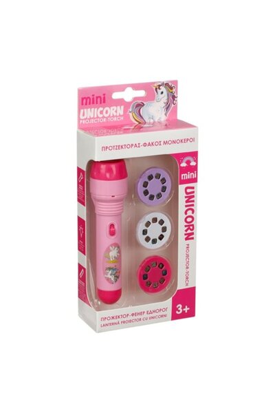 Bibilel Pocket Projector with Unicorn Design, Pink