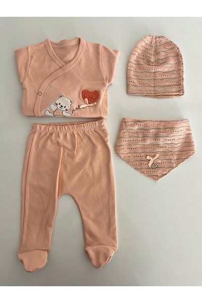 baume clothes Baby Girl Salmon Hospital Release Set