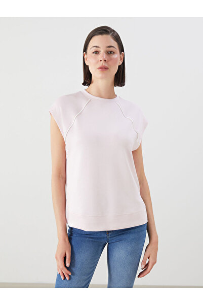 LC Waikiki RMZ GİYİM FARKIYA تي شيرت نسائي بياقة روبا واسعة وفضفاضة