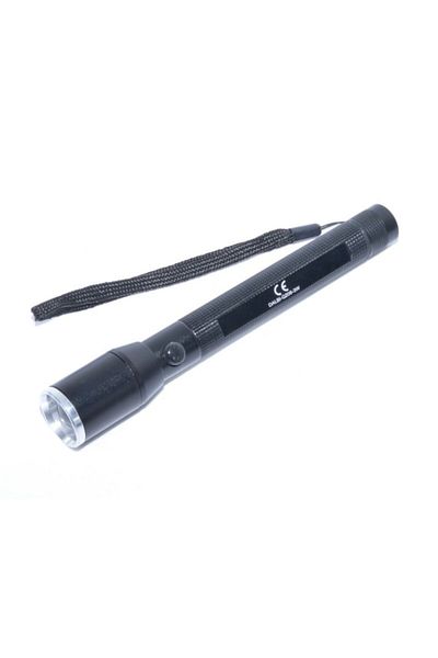 OEM Metal LED Flashlight with Zoom, 3W Power, Battery-Powered