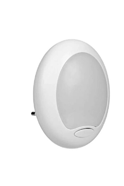 OEM Lampă de noapte cu lumină colorată și buton pornit/oprit, dimensiuni 8x10 cm, fabricată din plastic alb