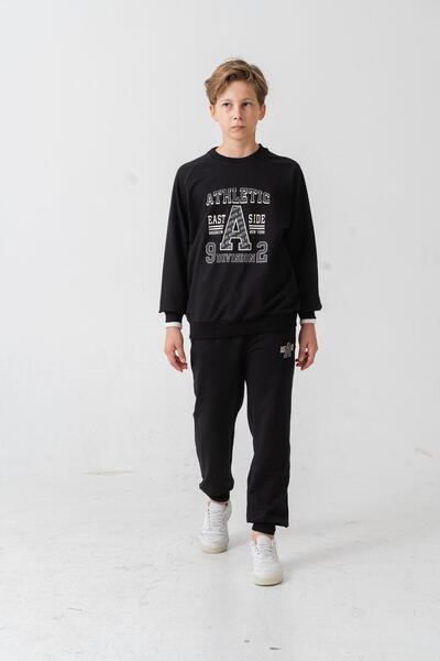 Mışıl Kids Set de trening pentru băieți cu imprimeu atletic