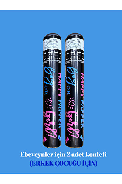 TANIRLAR Mavi Rüya – Erkek Bebek Cinsiyet Partisi Konfetisi (2 ADET)