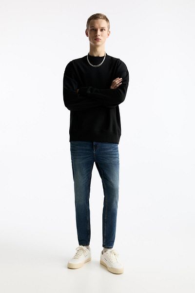 Pull & Bear Washed carrot-fit jeans