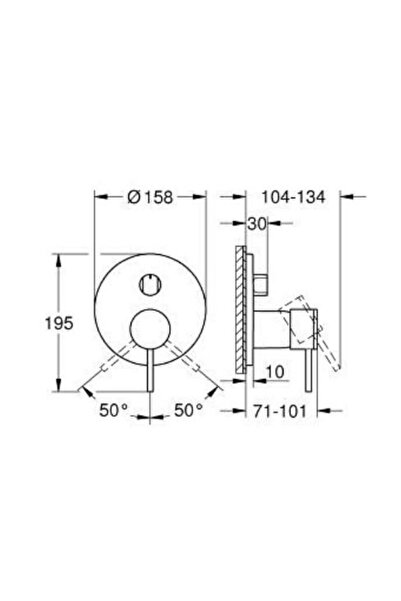 Grohe Atrio Single Control Bathroom Faucet - 24356Da0