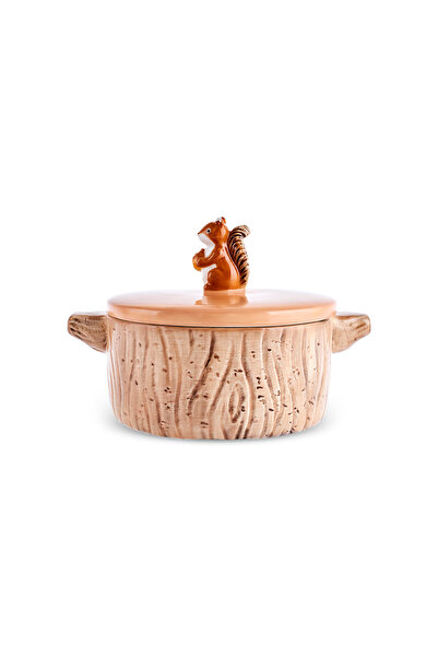 Karaca Cozy Sincap Kapaklı Kase 400 ml