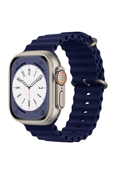 OEM Зелена силиконова каишка за Apple Watch 1-8-SE, 42-49 мм, Breathe In