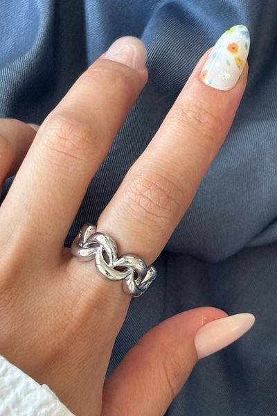 Leo'Stone New Season Infinity Knot Design Adjustable Women's Ring