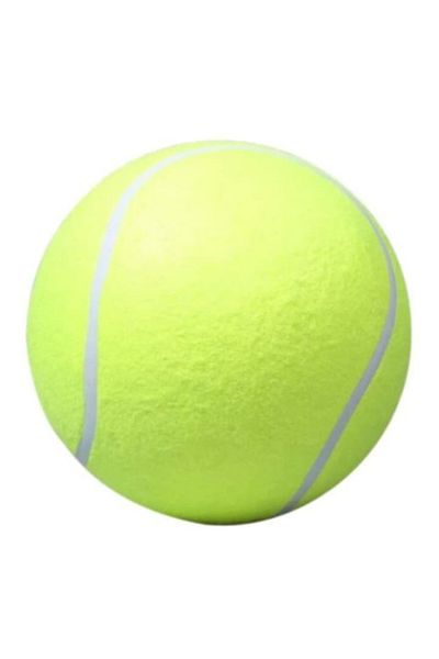 OEM Dog Toy, Giant Tennis Ball, 24 cm, Polyester, Rubber, White, Yellow