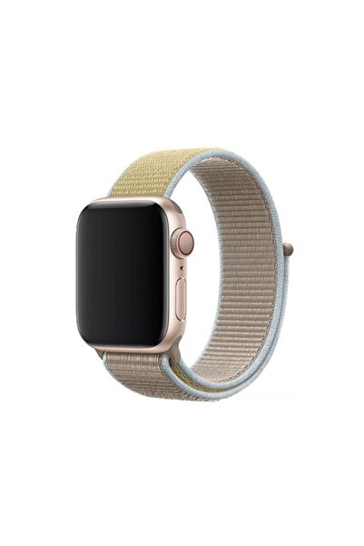 OEM Textile Strap for Apple Watch, 42-44mm, Gray-Neon Design