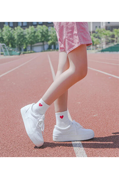 Hobins Sportswear Company 5' Çift Kadın Soft Renkli Görünmez Likralı ve Pamuklu Patik,Babet Çorap