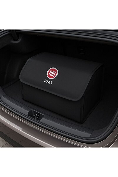 Moda West Fiat Logo Baskılı Katlanabilir Araç Bagaj Düzenleyici Oto Bagaj Çanta
