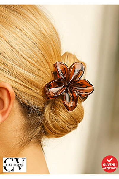 cityvision دبوس شعر على شكل زهرة اللوتس 1 قطعة 8 سم