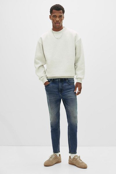 Pull & Bear Washed carrot-fit jeans