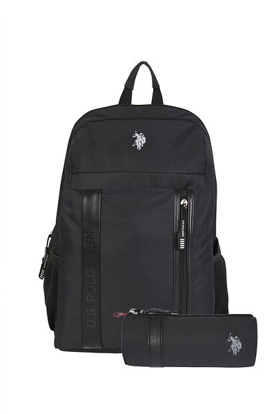 U.S. Polo Assn. Us Polo Assn 24357'2 School Backpack with Pen Case Student Daily Black