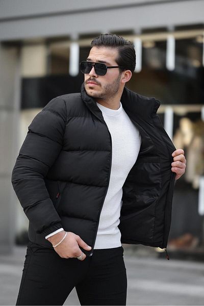 Last fashion Men's Black Puffer Jacket