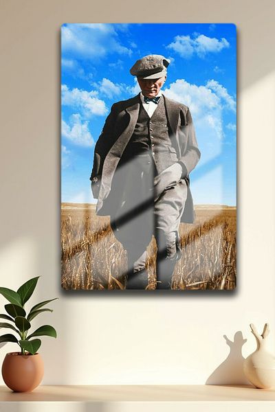 Canestar Mustafa Kemal Ataturk Painting - Metal Painting - High Definition and Glow
