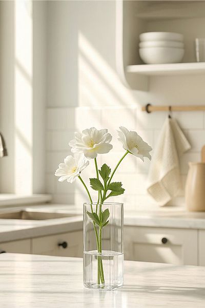 HOMİNG Camelia Mini τετράγωνο γυάλινο βάζο 242162
