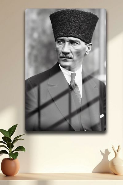 Canestar Mustafa Kemal Ataturk Painting - Metal Painting - High Definition and Glow