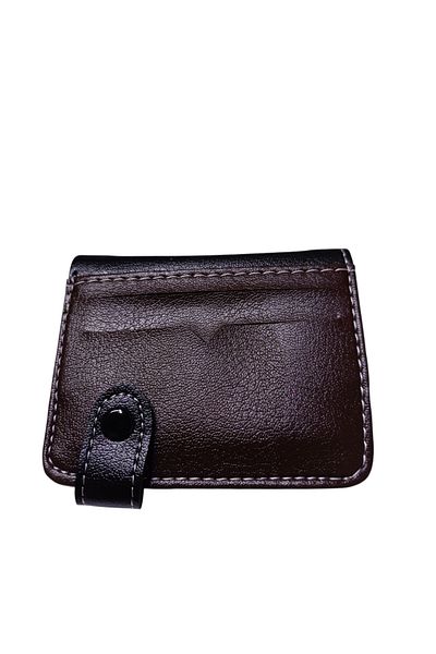 ENGIN Unisex Vegan Faux Leather Thin Wallet Card Holder with Coin Compartment