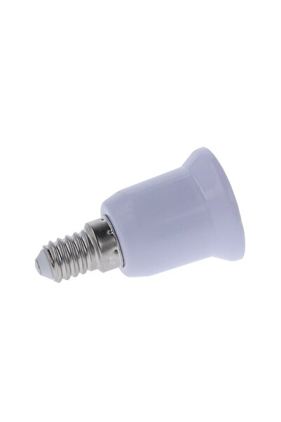 OEM White Adapter Socket from E14 to E27 for Light Bulbs