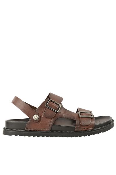 Mels Casual sandals, men, OB10555, brown, leather 44