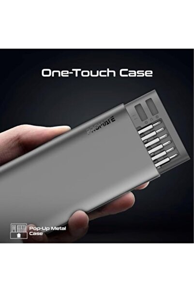 Promate Screwdriver Set, Premium 51-in-1 Aluminum Alloy Precision Screwdriver Kit with 48 S2 Steel B