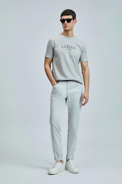 Lufian 111020238 Love Modern Graphic T- Shirt Men's T-Shirt Beige