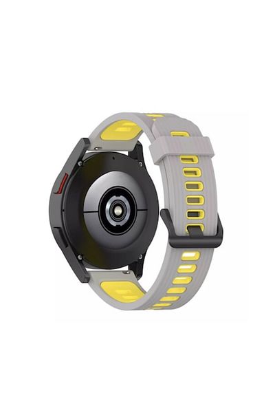 OEM Gray silicone strap for Samsung Galaxy Watch 4, Galaxy Watch Active 1 / 2, Huawei Watch GT, GT 2, GT