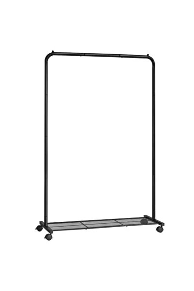 Leobert Suport mobil pentru haine cu roți, Artool, cu raft pentru pantofi, oț...