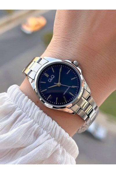 Q&Q Steel Cord 2 Years Warranty 30 Mt Water Resistant Women Wrist Watch Bq.K.37A-004Py