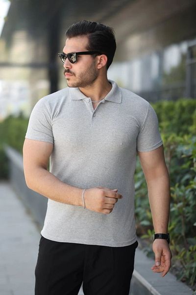 Silerra Men's Short Sleeve Collared T-Shirt