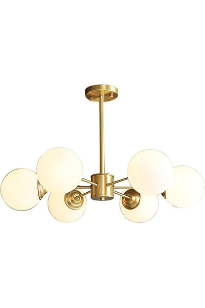 edc Lustra LED Mordern 6 Glob Mat Becurile Nu Sunt Incluse