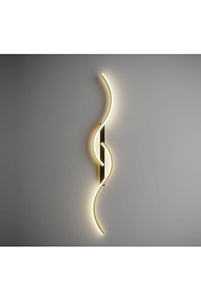 Jiju Aplica LED JIJU® 100cm Bar Minimalist Negru+Gold Moderna 52W, 3 Tipuri De Lumina