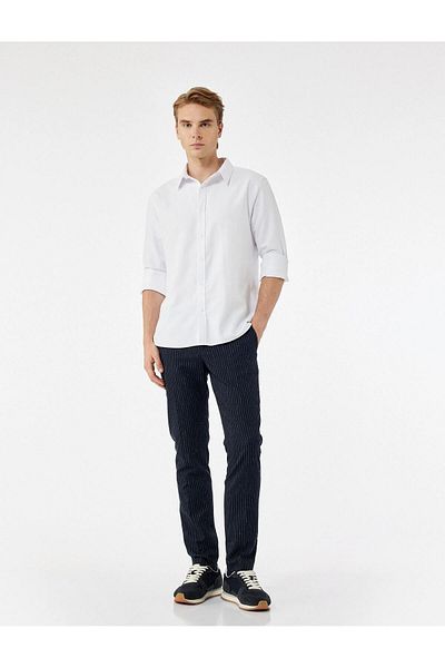 Koton Regular Fit Classic Collar Long Sleeve Oxford Shirt (Aw 25)