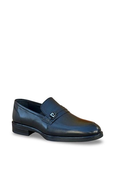 Pierre Cardin P.Cardin 63691 Genuine Leather Rubber Sole Men's Classic Shoes Black