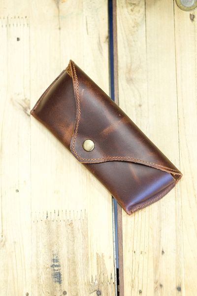 naft Beylik - Real Leather Glasses Case - Black Color