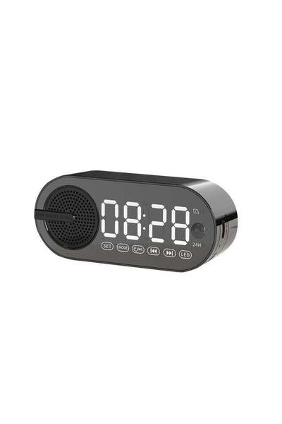 Generic MIXDE LED Digital Alarm Clock,Desk Clock And Bedside Clock With FM Radio,Bluetooth Speaker With Nig
