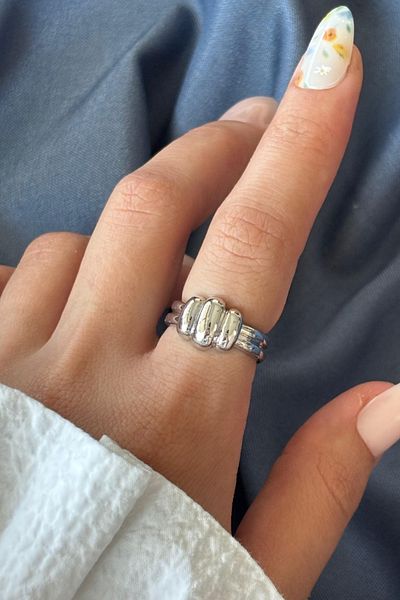 Leo'Stone New Season Luxe Bubble Design Adjustable Women's Ring