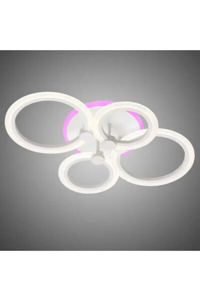 Sueva LED chandelier 4 light circles 360 degrees RGB 2.4G remote control cold/warm/neutral light dimmable
