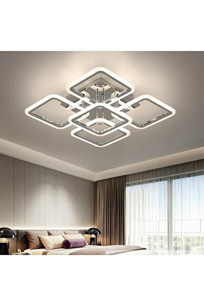 Sueva Lustra LED Moderna, telecomandă WiFi 2.4G 3 lumini dimabilă Crom