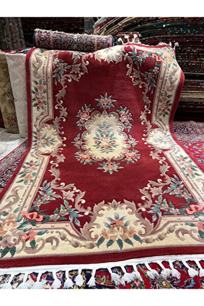 RD RAMAZAN DAĞ EL HALI SANATI El Dokuma Kabartmalı Çin Halısı Birinci Sınıf K...