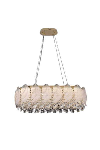 edc Candelabru Cristal Moderna cu LED D60cm 95W D 60 x H 100 cm