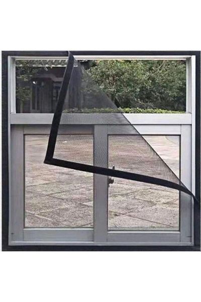 Generic Invisible Anti-Mosquito Removable Window Screen Net Black