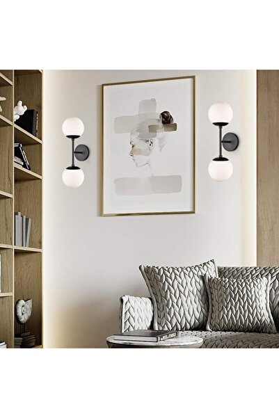 Sueva Lustra Cu Glob Mat alb E27 X 2