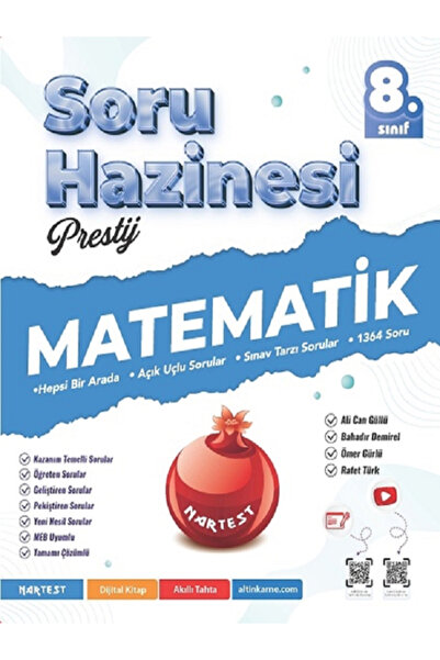 Efsane Yayınları 8.Sınıf Nartest Prestij Matematik Soru Hazinesi / Tamamı Vid...