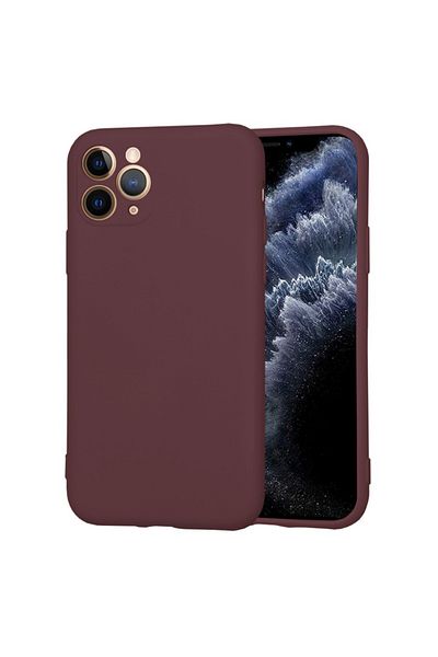 Tim Protective Case for iPhone 11 Pro, Timacon Unit, SoftFlex, N72, Canvas, Plum Noble Red